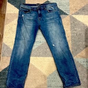 Blue skinny tapper jeans hardly worn great condition!